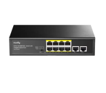 Cudy FS1010PG 8-Port 10/100M PoE+ Switch, 2Uplink 10/100/1000M, 120W, 250m, steel (Alt.PFS3010-8ET)